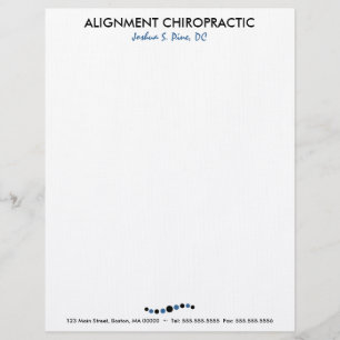 Modern Dots Chiropractic Letterhead