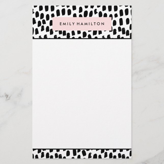 Modern Dots | Personalised Stationery (Front)