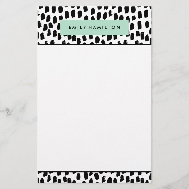 Modern Dots | Personalised Stationery (Front)