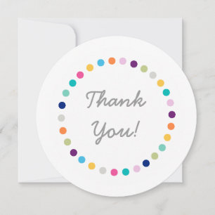 Modern Dots Thank You Card