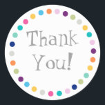 Modern Dots Thank You Sticker<br><div class="desc">Modern Dots Thank You Sticker</div>