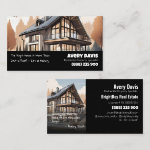 Modern Double-Sided Real Estate Business Card