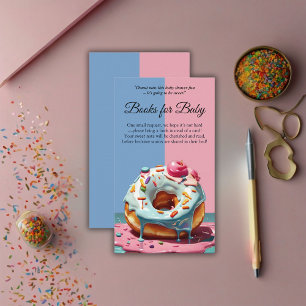 Modern Doughnut Sprinkles Gender Neutral Baby Show Enclosure Card