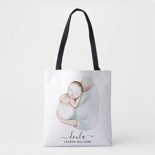 Modern Doula Midwife Birth Labour Pregnancy Simple Tote Bag (Front)