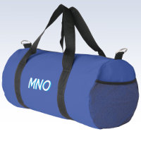 Modern Drop Shadow Monogram Initials Blue