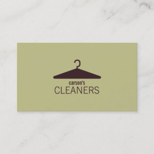 Modern Dry Cleaning Business Card