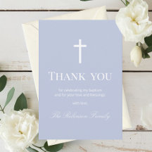Modern Dusty Blue Baptism
