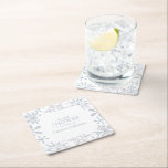 Modern Dusty Blue Snowflake Winter Bridal Shower Square Paper Coaster<br><div class="desc">Introducing the sensational Modern Dusty Blue Snowflake Winter Bridal Shower Square Paper Coaster! This enchanting creation is the perfect addition to your magical winter wonderland affair. Are you ready to take your bridal shower to the next level of elegance? Imagine a winter's day, a gentle snowfall, and a cosy gathering...</div>