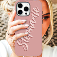 Modern Dusty Pink Minimal Script Name