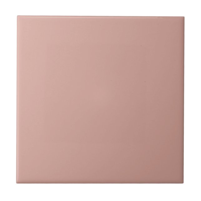 Modern Dusty Pink Monochrome  Tile (Front)