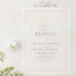 Modern Dusty Rose Calligraphy Wedding Acrylic Invitations<br><div class="desc">This wedding invitation embodies timeless elegance with a modern touch, ideal for couples who appreciate understated sophistication. The delicate dusty rose calligraphy flows gracefully across the acrylic backdrop, creating a serene and romantic invitation that speaks to your love story in a way words alone cannot. Now available in clear or...</div>