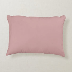 Modern dusty rose pink Plain Solid Colour Decorative Cushion