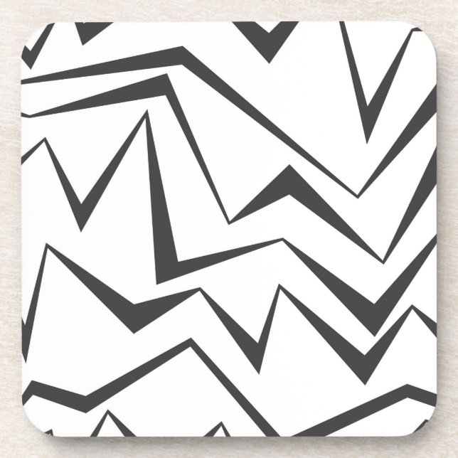 Modern, dynamic, simple, bold abstract graphic art coaster (Front)