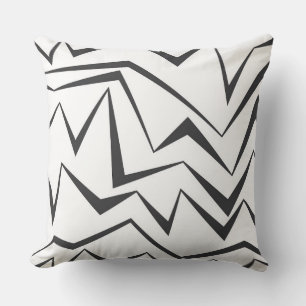 Modern, dynamic, simple, bold abstract graphic art cushion