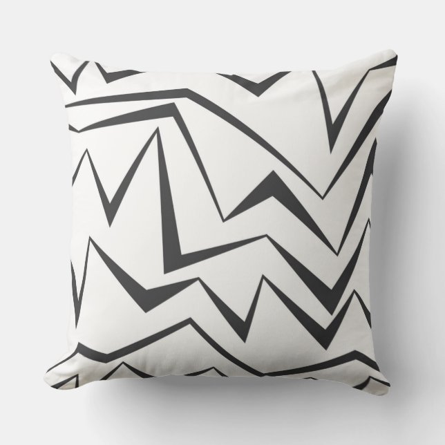 Modern, dynamic, simple, bold abstract graphic art cushion (Front)