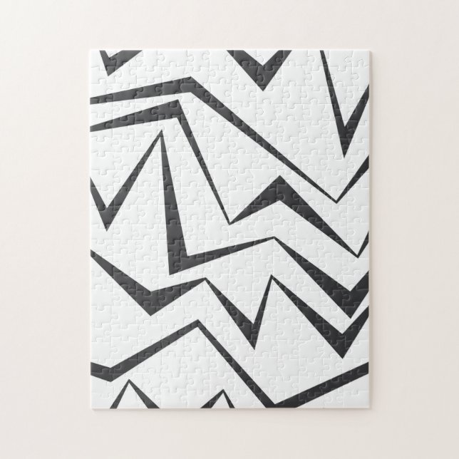 Modern, dynamic, simple, bold abstract graphic art jigsaw puzzle (Vertical)