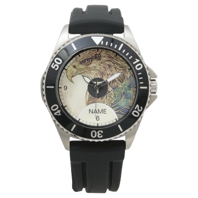 Modern Eagle Design Personalised eWatch Watch (Front)