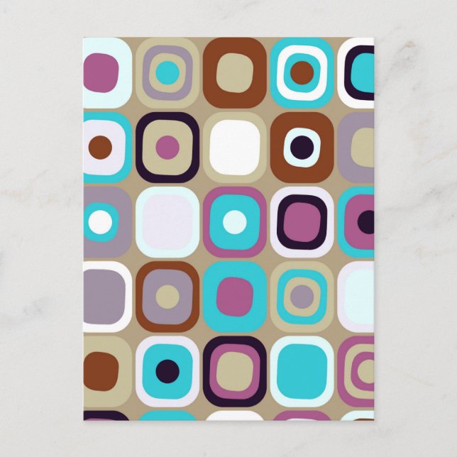 Modern Eames Rectangles 33 Postcard (Front)
