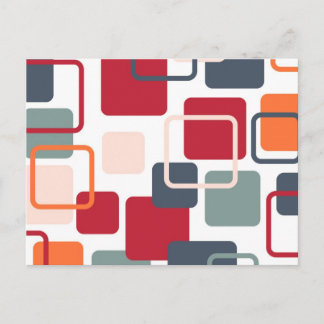 Modern Eames Rectangles 4 Postcard