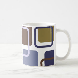 Modern Eames Rectangles 5 Coffee Mug
