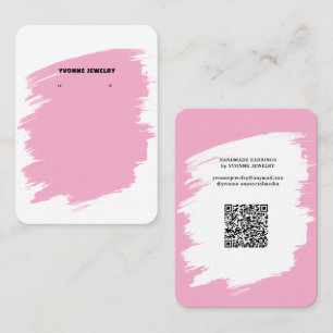 Modern Earring Display Business Card
