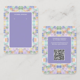 Modern Earring Display Business Card
