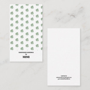 Modern Earring Display Business Card