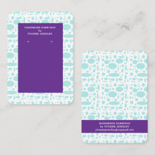 Modern Earring Display Business Card