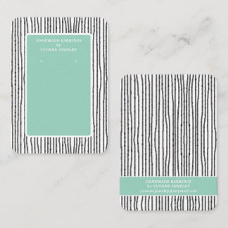 Modern Earring Display Business Card