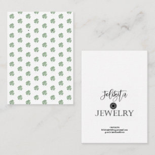 Modern Earring Display Business Card