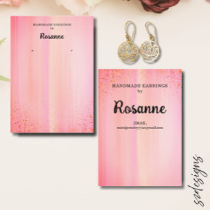 Modern Earring Display Business Card Business Card