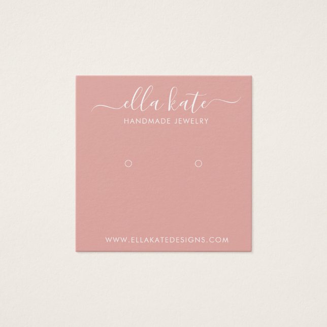 Modern Earring Display Card (Front)