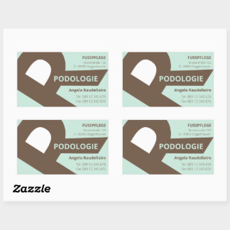 Modern earth colours big monogram rectangular sticker