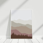 Modern Earth Tone Colour Abstract Landscape Poster<br><div class="desc">This Modern Earth Tone Colour Abstract Landscape Poster is a great choice for a neutral or bohemian interior.</div>