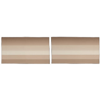 Modern earth tone gradient striped AI art  Pillowcase