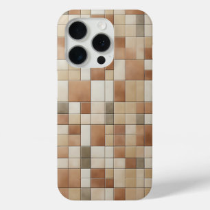 Modern Earth Tone Mosaic Phone Case - Abstract 