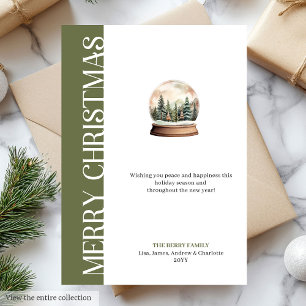 Modern Earthy Colors Holiday Card Digital File