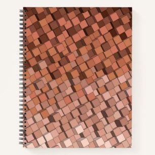 Modern Earthy Tones Mosaic Notebook