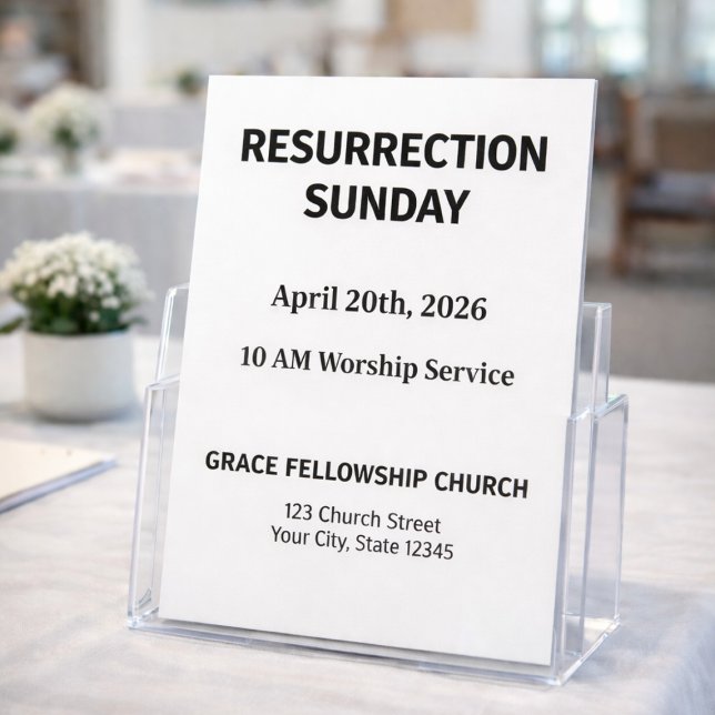 Modern Easter Church Flyer Template (Creator Uploaded)