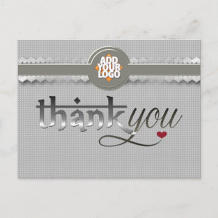 Modern Eastern Love Fusion Thank You Postcard