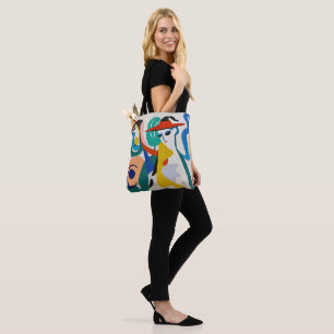 Modern Eclectic Surrealist Geometric Figures Art Tote Bag