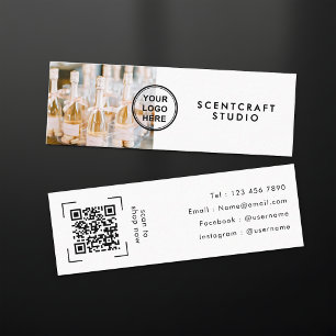 Modern Ecommerce Online Store QR Code  Mini Business Card