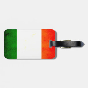 Modern Edgy Irish Flag Luggage Tag