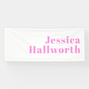 Modern Editable Business Name or First & Last Name Banner