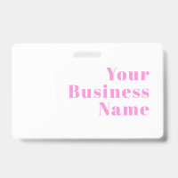 Modern Editable Business Name or First & Last Name