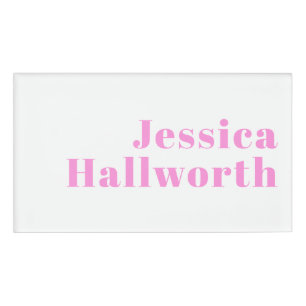 Modern Editable Business Name or First & Last Name Name Tag