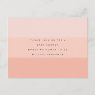 Modern EDITABLE Color Block Baby Shower Invitation