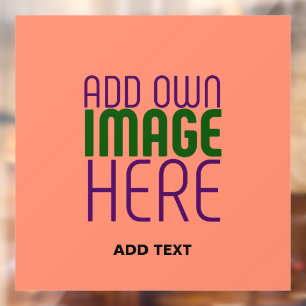 MODERN EDITABLE CORAL ORANGE IMAGE TEXT TEMPLATE