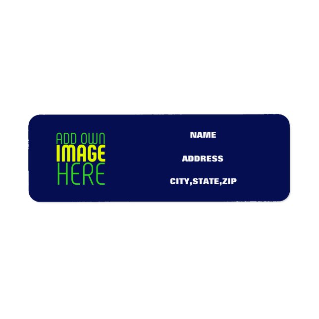 MODERN EDITABLE CUTE NAVY BLUE IMAGE TEXT TEMPLATE (Front)