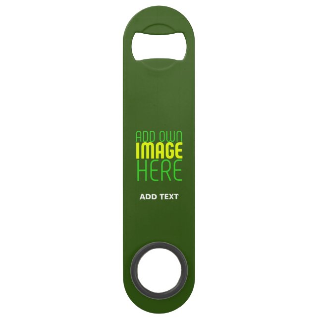 MODERN EDITABLE FOREST GREEN IMAGE TEXT TEMPLATE (Front)